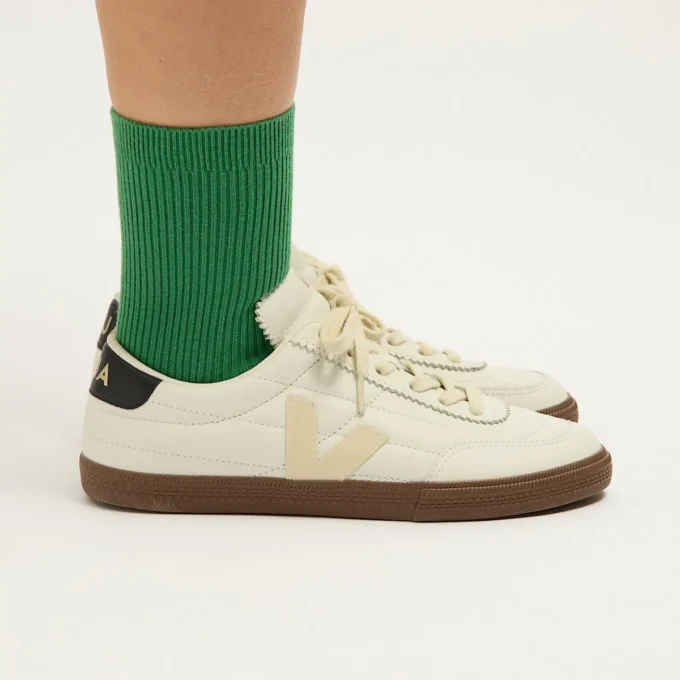 Calcetines de uso diario de algodón verde medio Calcetines de uso diario de algodón verde medio