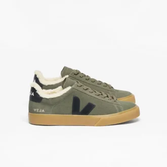 Campo Fured Suede Mud Black Natural