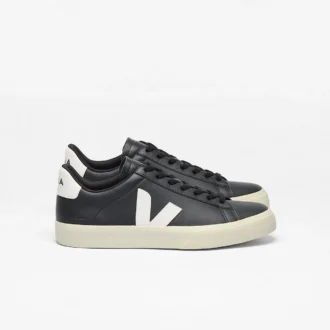Campo Leather Black White