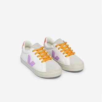 Cuero Esplar Blanco Orquídea Naranja Fluo Cuero Esplar Blanco Orquídea Naranja Fluo