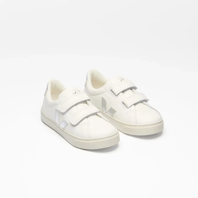 Cuero Esplar Blanco Plata
