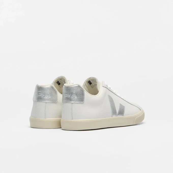 Cuero Esplar Blanco Plata