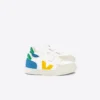 Cuero V 12 blanco multicolor índigo