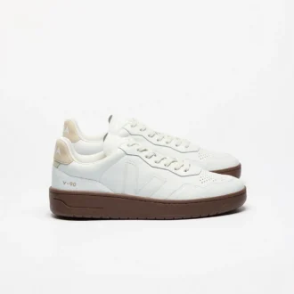 Cuero V-90 Blanco Pierre Almendra