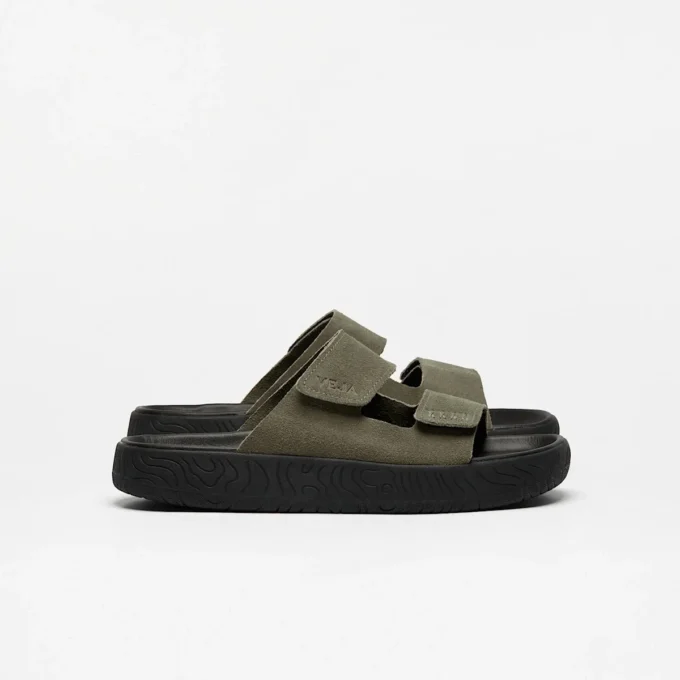 Etna Suede Kaki Black Etna Suede Kaki Black