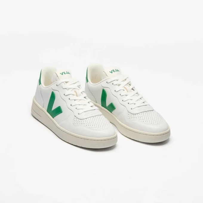 V-10 Cuero Blanco Esmeralda V-10 Cuero Blanco Esmeralda