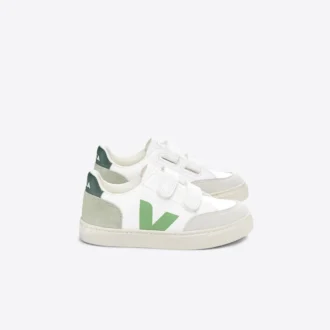 V 12 Leather White Multico Clay