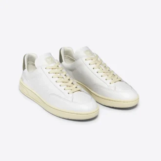 V-12 Stitch Leather Blanco Caqui