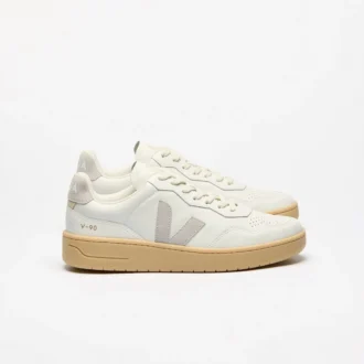 V-90 Cuero Blanco Gris claro Natural