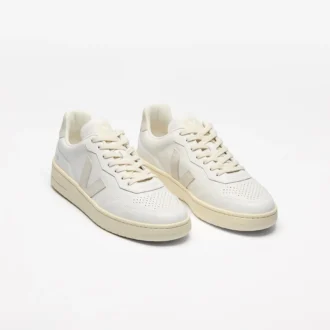 V-90 Cuero blanco natural