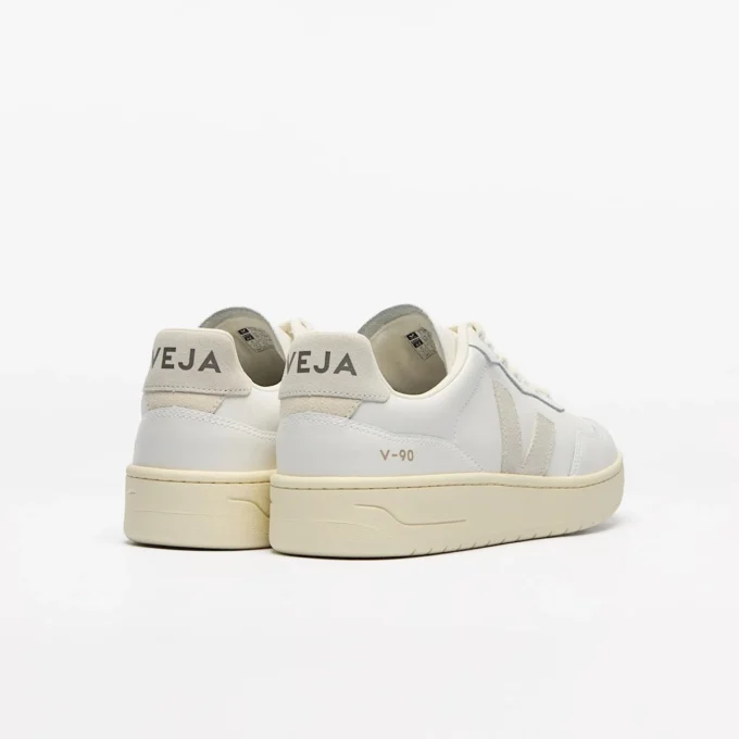 V-90 Cuero blanco natural