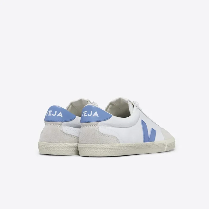 Volley Canvas Blanco Aqua