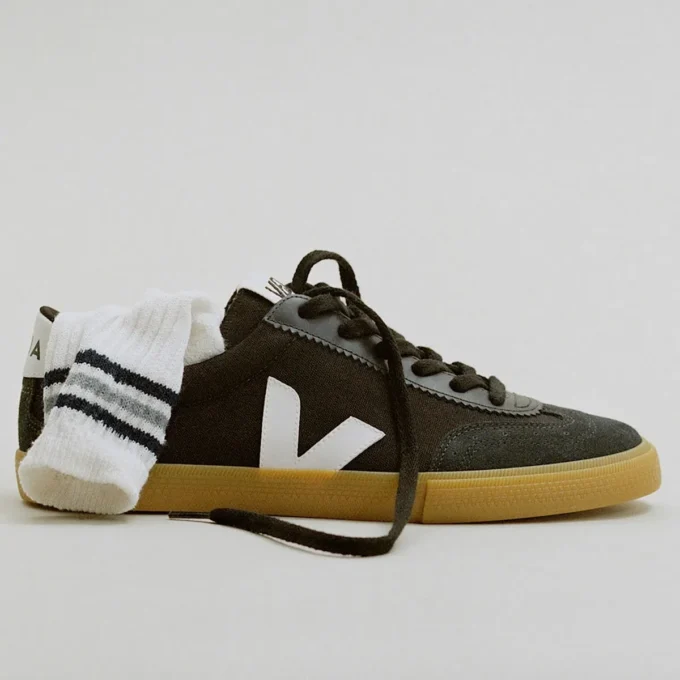 Volley Canvas Negro Blanco Natural