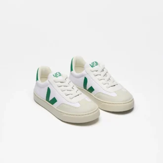 Volley Cordones elásticos Lona Blanco Esmeralda