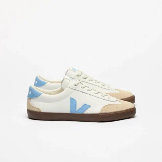 Volley Leather Blanco Aqua Bark