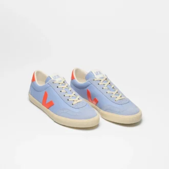 Volley Leather Olympe Orange Fluo Calcaire